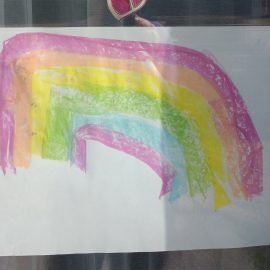 Regenbogen-Mal-Aktion für Kinder